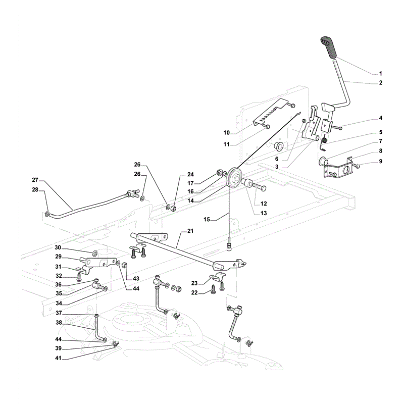 Mountfield T38SD Lawn Tractor (2009) Parts Diagram, Page 6