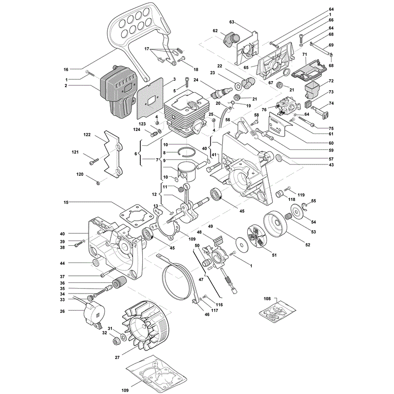 Mountfield MC 443 (2008) Parts Diagram, Page 1