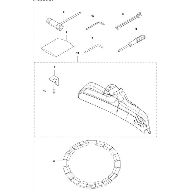 McCulloch B40B Elite (2012) Parts Diagram, Page 1