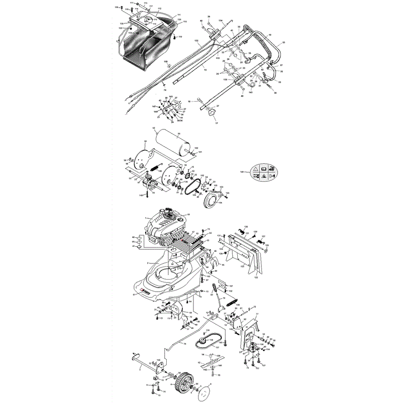 Mountfield M5 (MPR10067) Parts Diagram, Page 1
