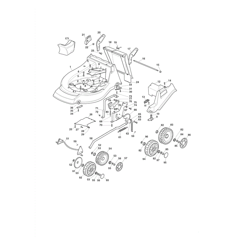 Castel / Twincut / Lawnking XA55MH3 (2008) Parts Diagram, Page 3