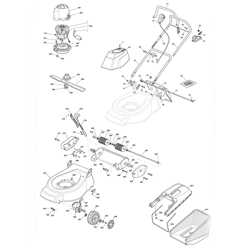 Mountfield EL4800R-HP (2008) Parts Diagram, EL4800R-HP