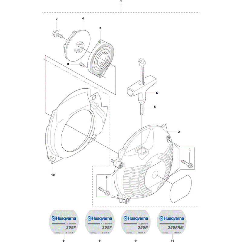 Husqvarna  355RX (2011) Parts Diagram, Page 15