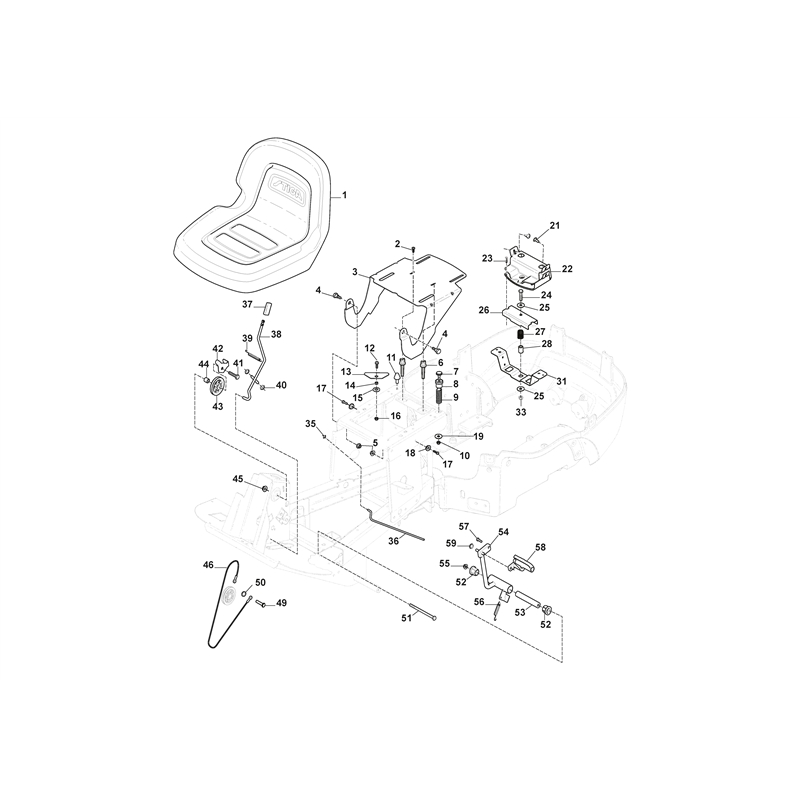Stiga Park 220 (2F5820321-S16 [2016-2020]) Parts Diagram, Seat_0