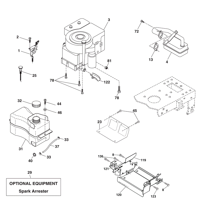 McCulloch M125-97RB (96061028700 - (2010)) Parts Diagram, Page 4