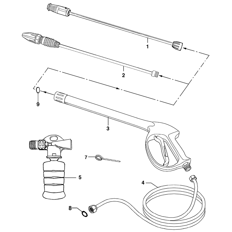 Oleo-Mac PW 155 (PW 155) Parts Diagram, Accessories