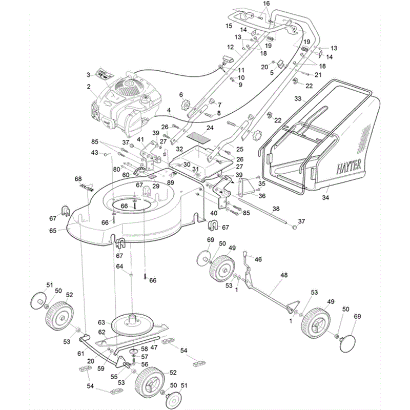Hayter Motif 41 (437H315000001  and up) Parts Diagram, Page 1