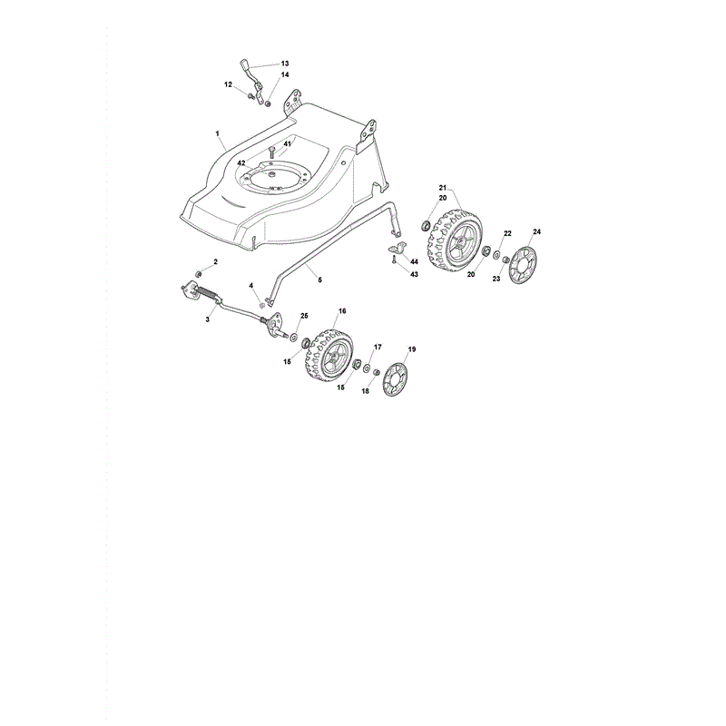 Castel / Twincut / Lawnking XS55MHS4 (2011) Parts Diagram, Page 1