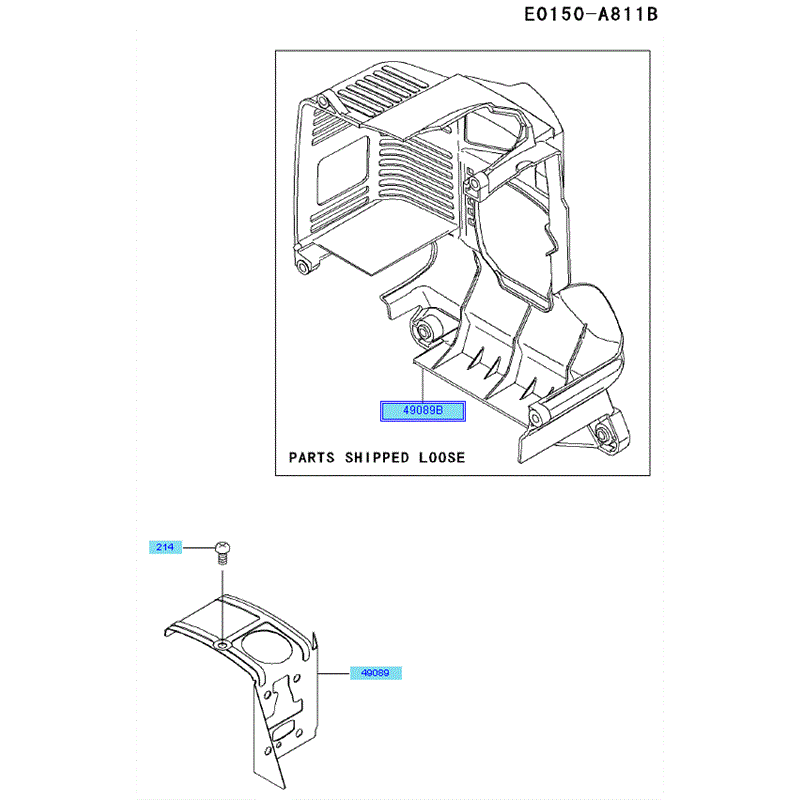 Kawasaki KRH300A (HG300B-AS50) Parts Diagram, Covers