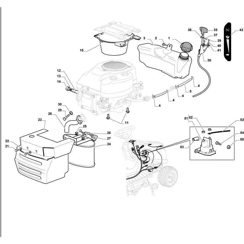 Mountfield 1538M-SD Lawn Tractor (2011) Parts Diagram, Page 10