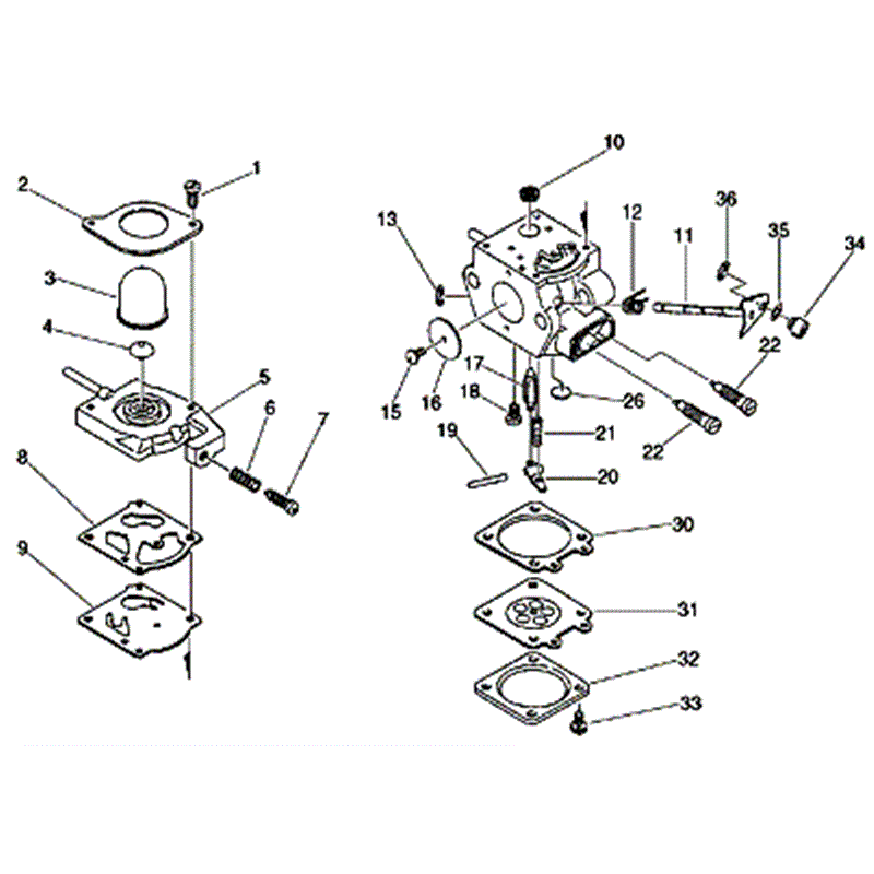Echo SRM-2400 (SRM-2400) Parts Diagram, CARBURETOR
