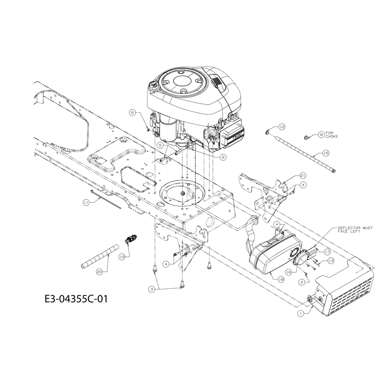 Oleo-Mac KROSSER 105-17,5 H Cat. 2011 (13XXXXXX636) (KROSSER 105-17,5 H Cat. 2011 (13XXXXXX636)) Parts Diagram, Engine