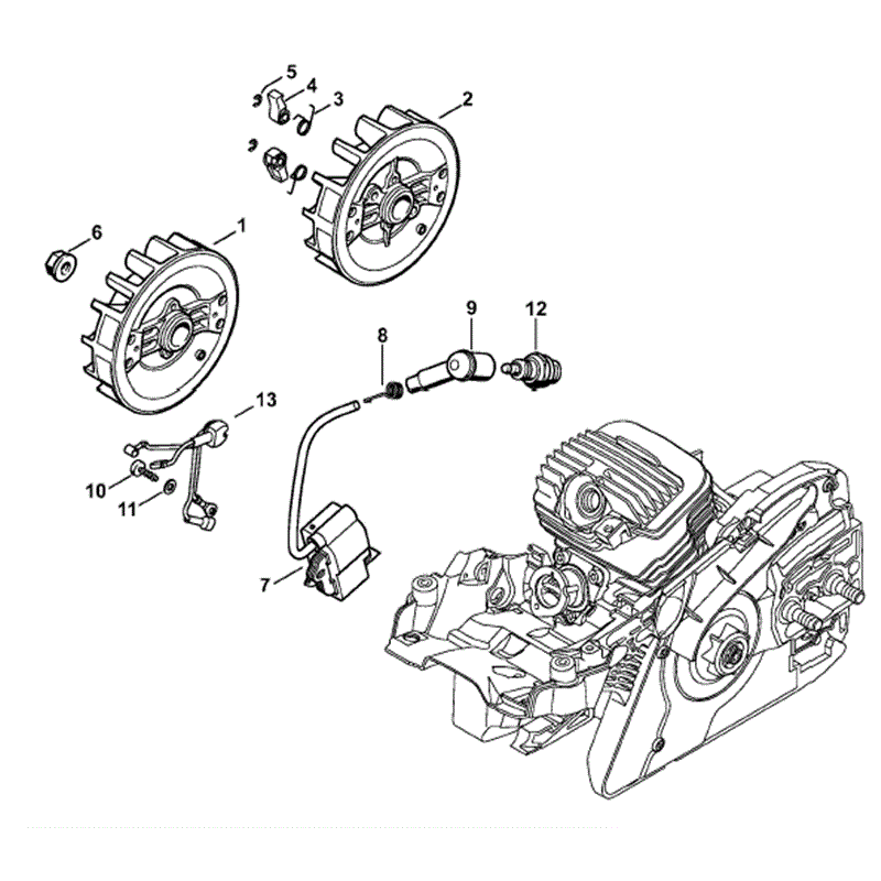 Stihl MS 291 Chainsaw (MS291) Parts Diagram, Ignition system