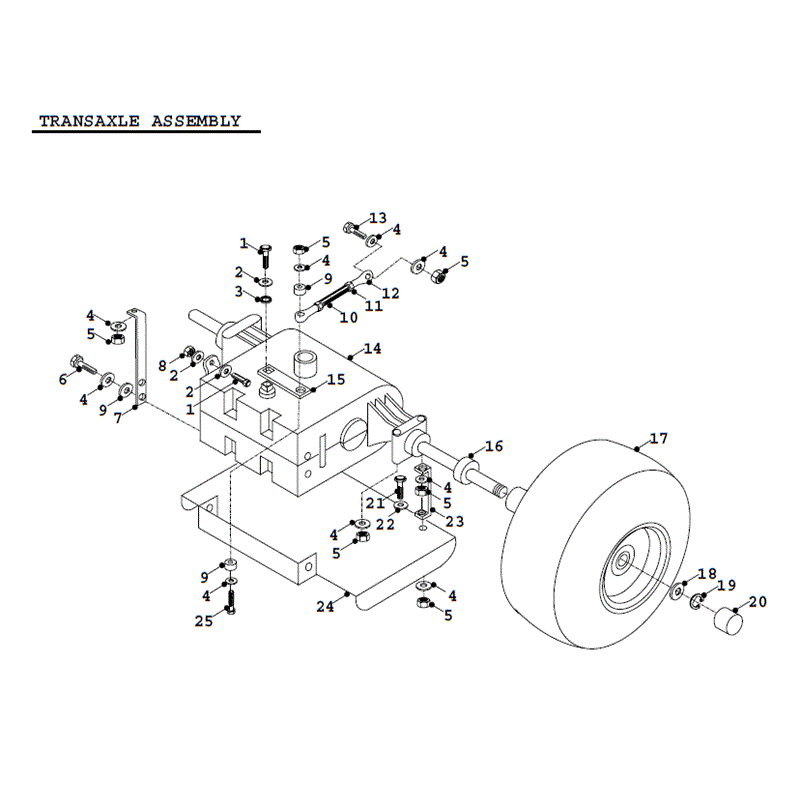 Countax K Series Lawn Tractor 1991-1992 (1991-1992) Parts Diagram, Transaxle