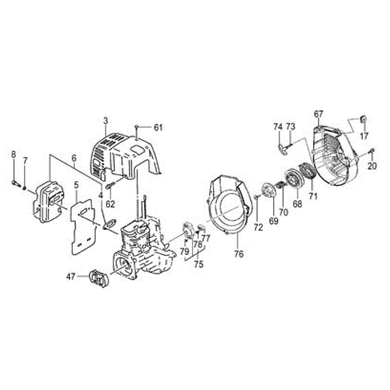Tanaka THT-210S (1644-H39) Parts Diagram, ENGINE-2 