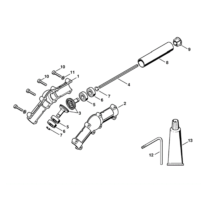 Stihl HT 131 Pole Pruner (HT131) Parts Diagram, Angle drive