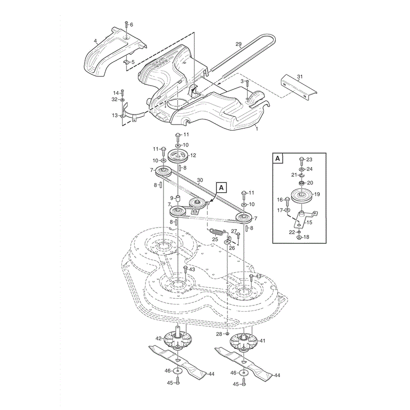 Stiga 125cm Combi Electric Deck  (2008) Parts Diagram, Page 5
