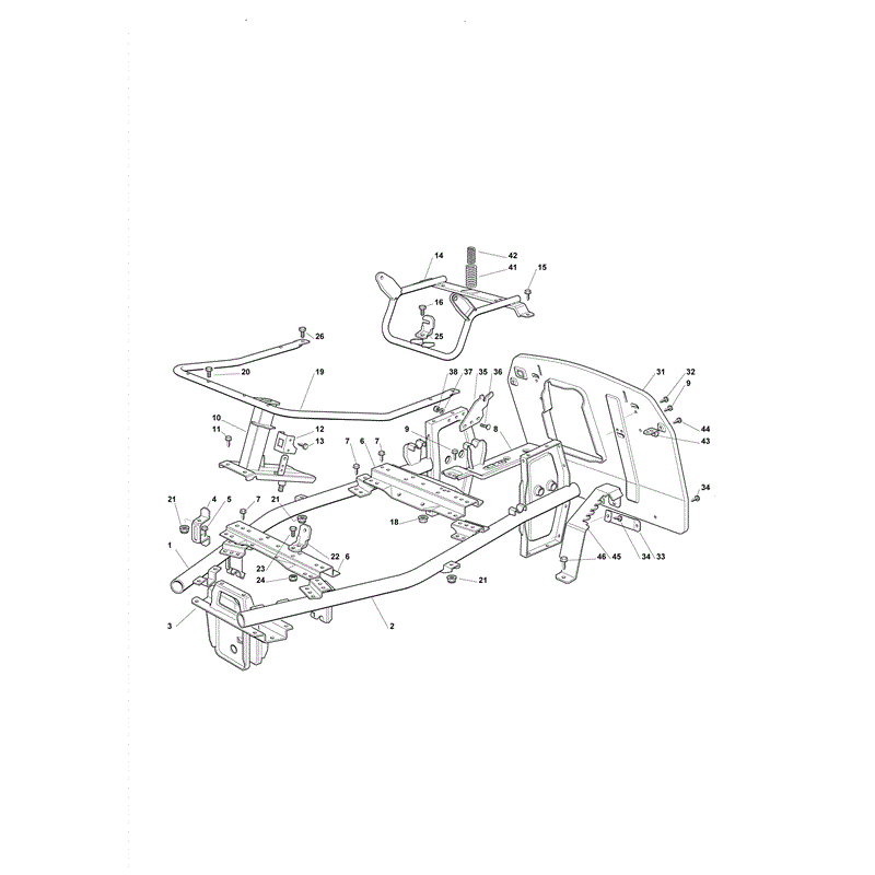 Castel / Twincut / Lawnking XE70 (2008) Parts Diagram, Chassis