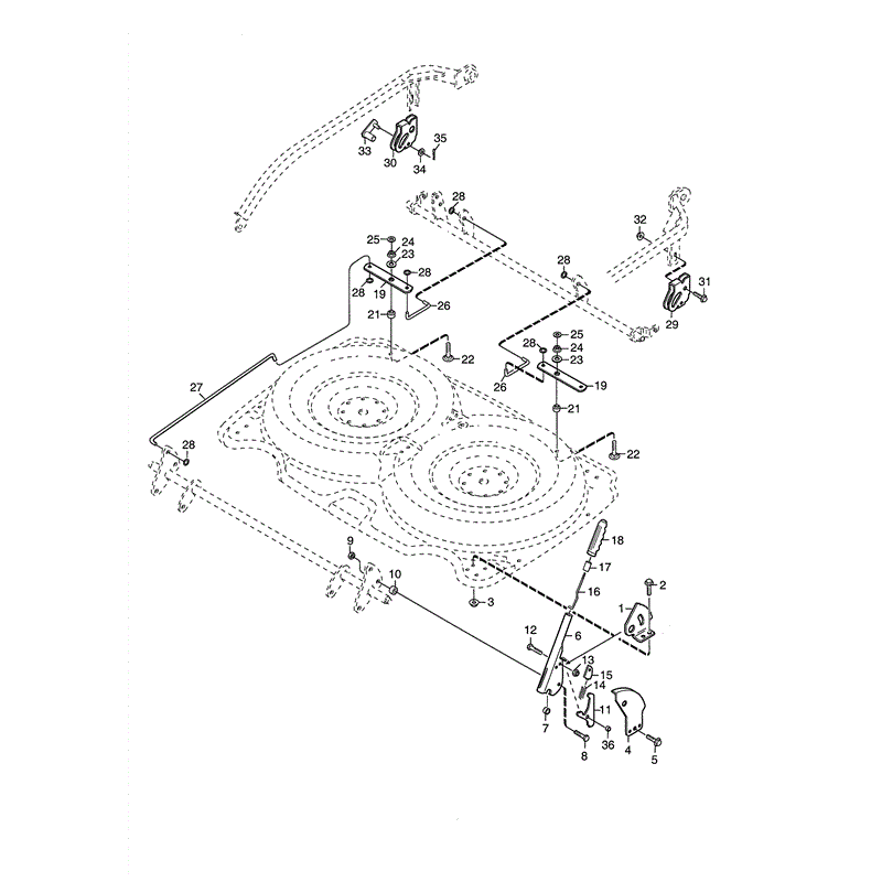 Stiga 107cm Combi Manual Deck (2010) Parts Diagram, Page 2