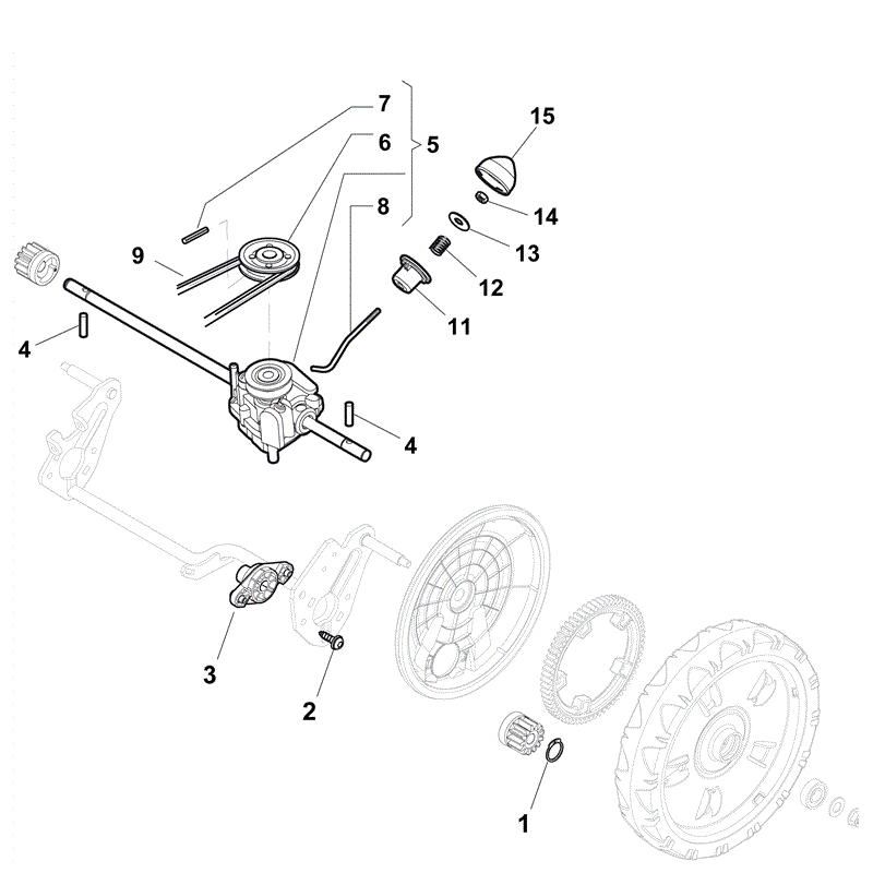Mountfield 461PD-ES Petrol Rotary Mower (2011) Parts Diagram, Page 8