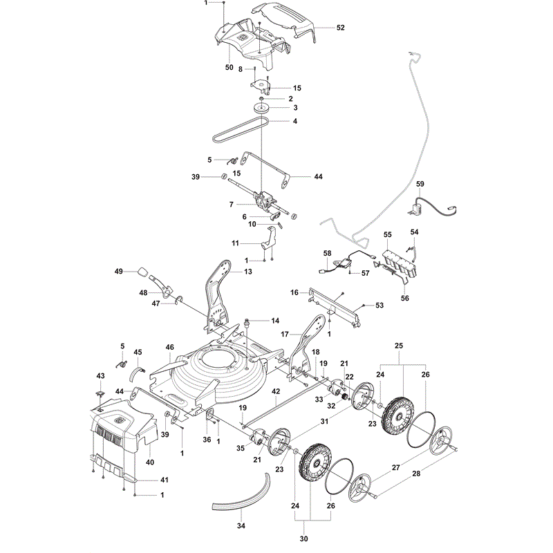 Husqvarna  LC48VE (2010) Parts Diagram, Page 1