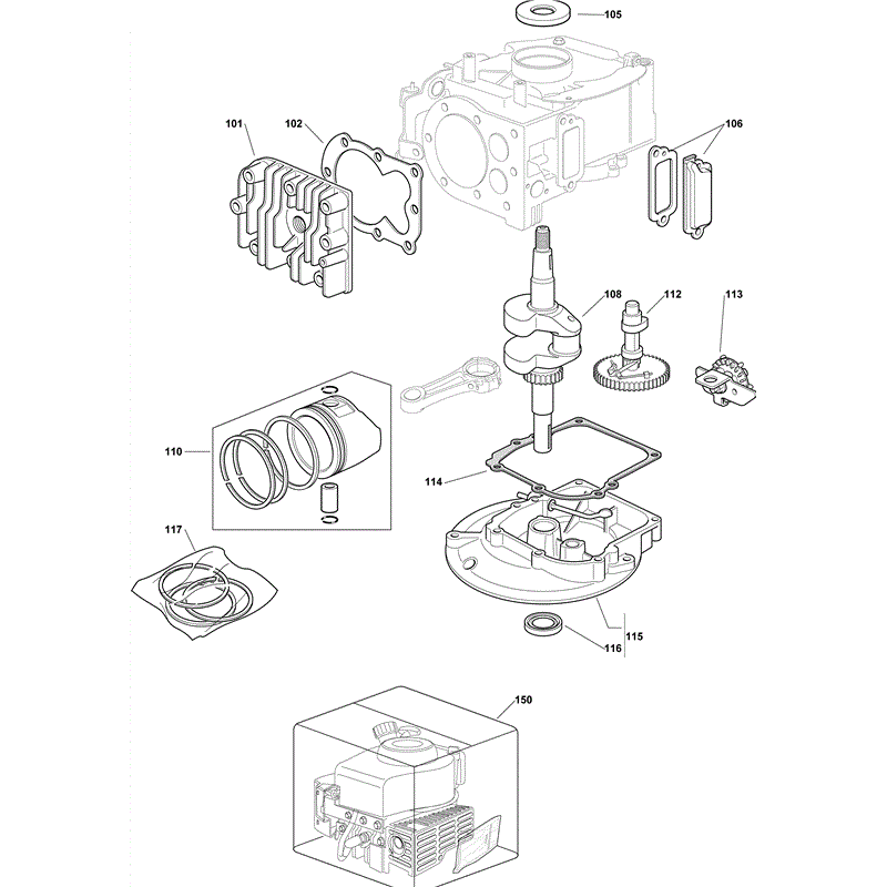 Mountfield HP414 (V35 150cc) (2011) Parts Diagram, Page 7