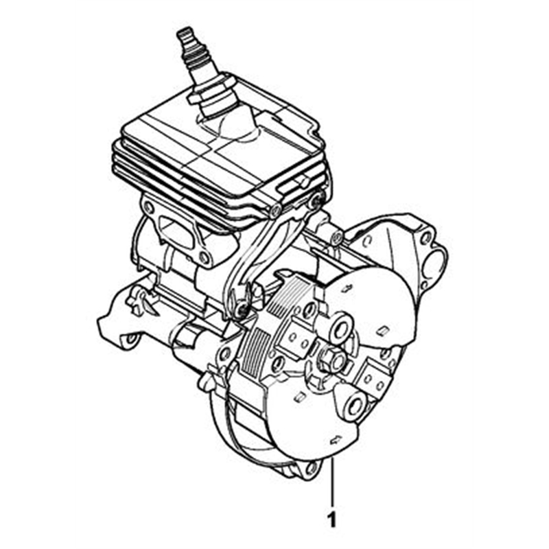 Stihl KM 94 RC-E ENGINE (KM 94 RC-E ENGINE) Parts Diagram, Position of serial number