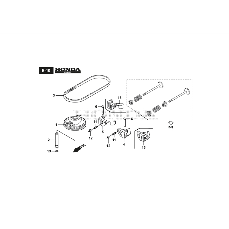 Mountfield HP45H (HP45H  (2016)) Parts Diagram, Cam Pulley