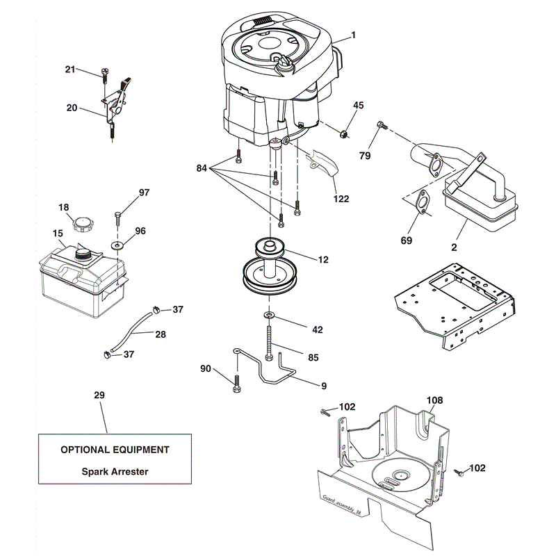 McCulloch M115-77RB (96041016502 - (2011)) Parts Diagram, Page 6