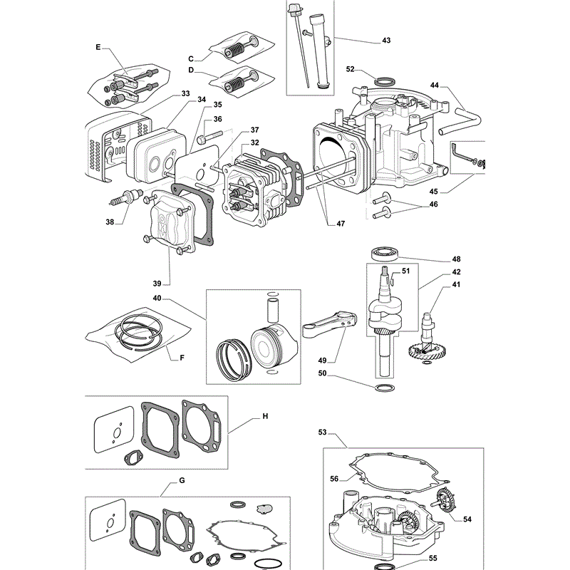 Castel / Twincut / Lawnking WBE0701-T (2010) Parts Diagram, Page 2