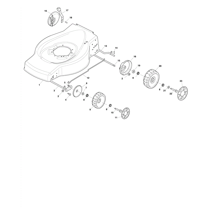 Mountfield HP184 (2010) Parts Diagram, Page 4