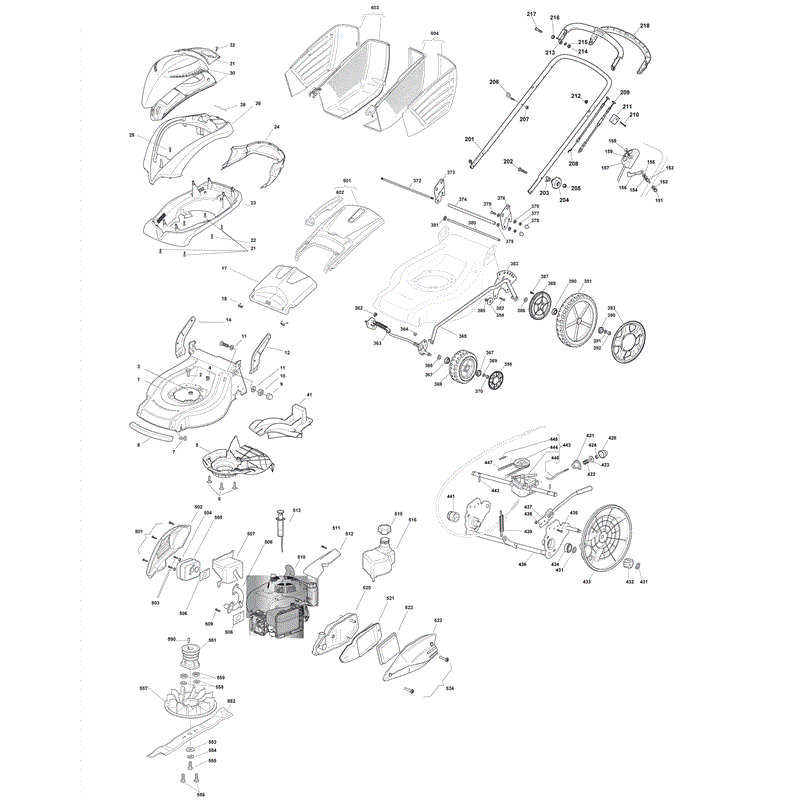 Mountfield 5310-BW-SILENT  (2008) Parts Diagram, Page 1