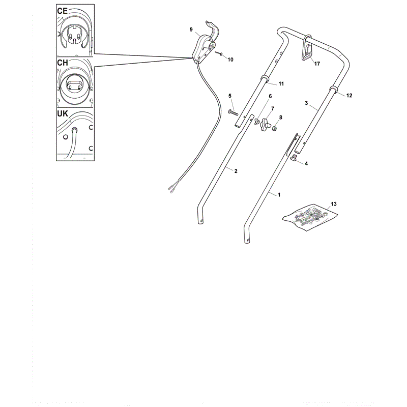 Mountfield EL350 (2012) Parts Diagram, Page 3