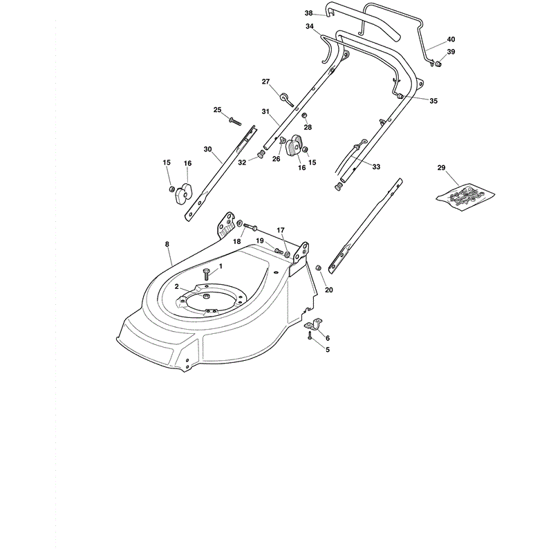 Mountfield 460RPD Petrol Lawnmower (2009) Parts Diagram, Page 2