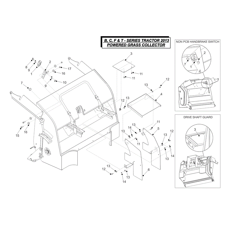 Westwood B, C F & T Series Body 2013-2015 (2013-2015) Parts Diagram, Carriers 