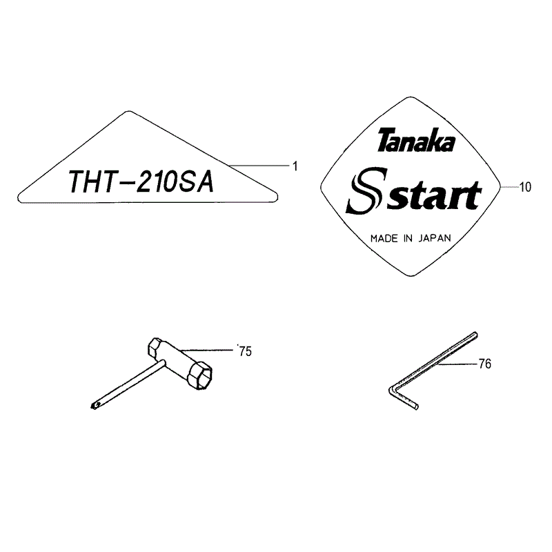 Tanaka THT-210SA (1656-HT51) Parts Diagram, Page 9
