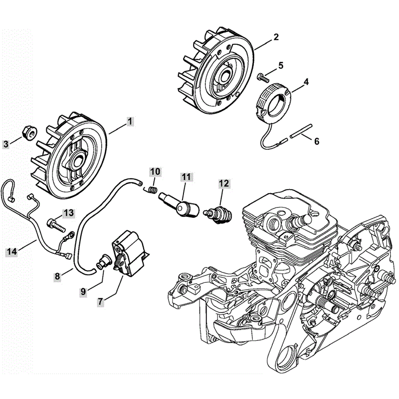 Stihl MS 362 Chainsaw (MS362 & C) Parts Diagram, Ignition System