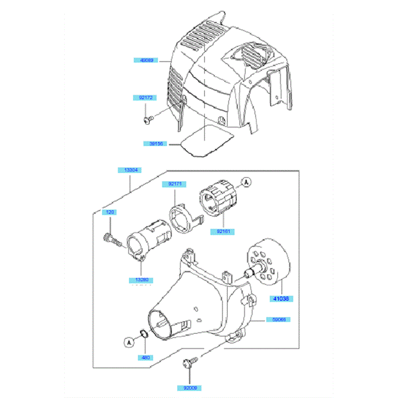 Kawasaki KEL27B (HE027B-AS00) Parts Diagram, Cooling Equipment