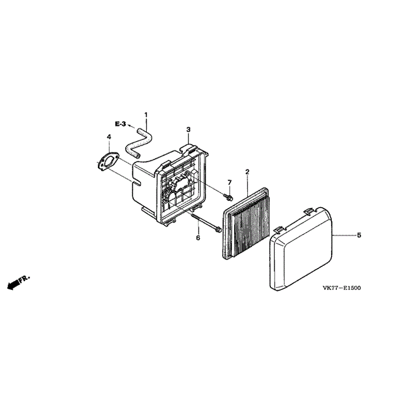 Honda HRX 426 QX Lawnmower (HRX426C-QXE-MATF) Parts Diagram, AIR CLEANER
