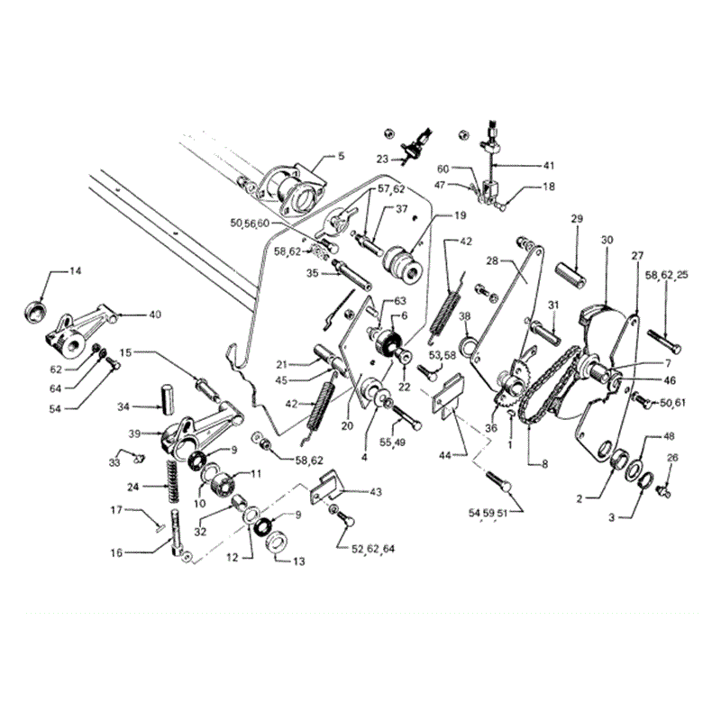 Hayter Ambassador Cylinder Lawnmower (73) Parts Diagram, Transmission Assembly