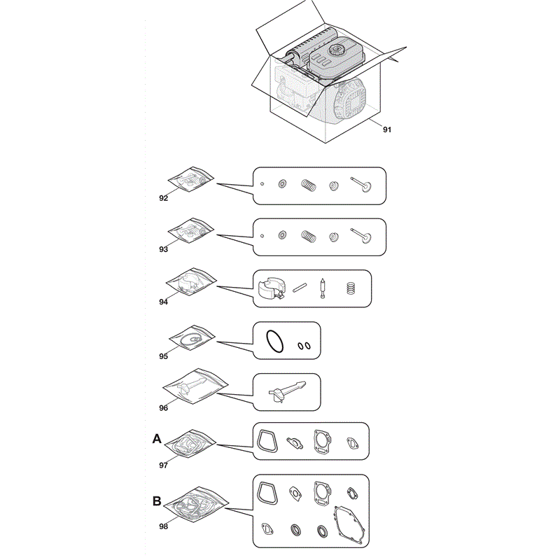 Castel / Twincut / Lawnking 165F-3 (2010) Parts Diagram, Page 3