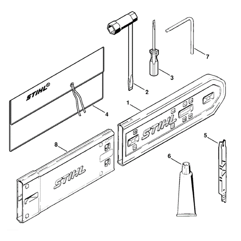 Stihl MS 270 Chainsaw (MS270 C-B) Parts Diagram, Tools