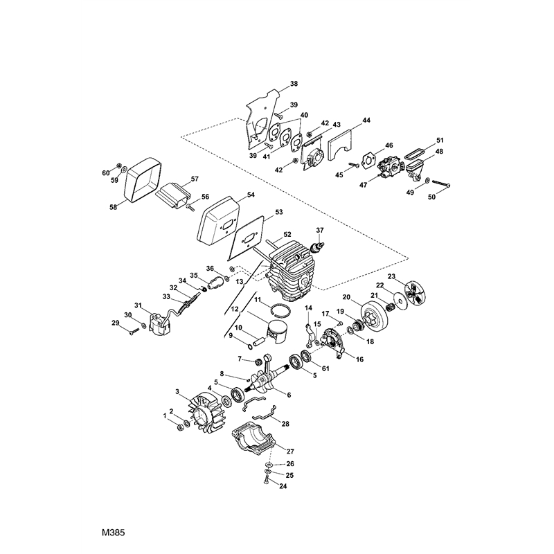 Mountfield MC 487 (223418003-M06 [2006-2007]) Parts Diagram, Engine