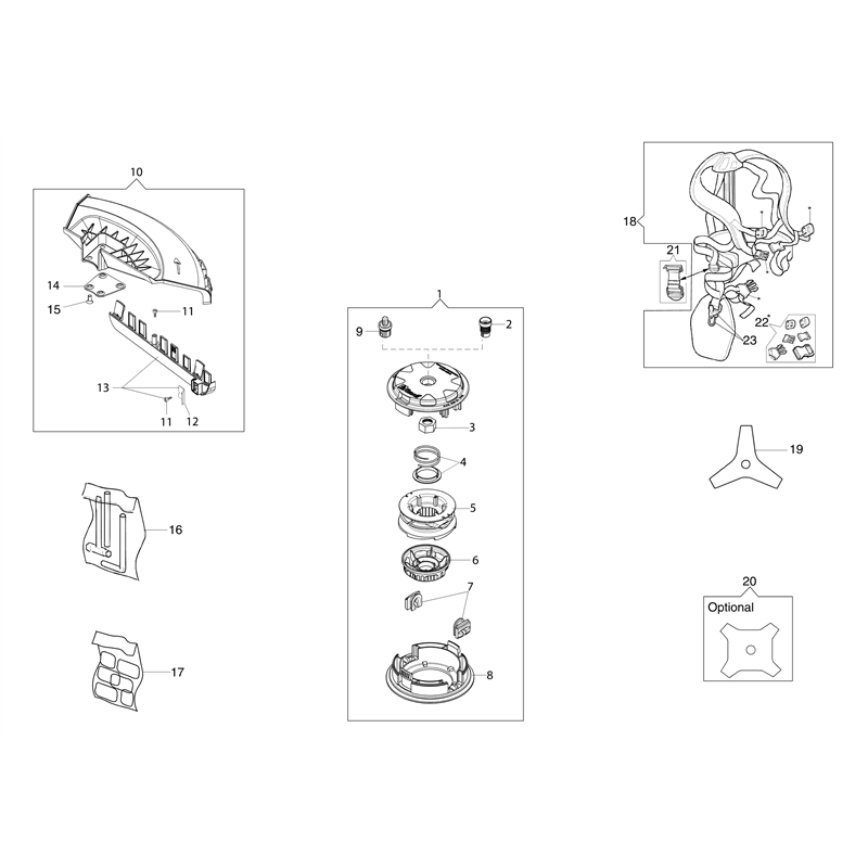 Oleo-Mac BC 400 T (BC 400 T) Parts Diagram, Accessories