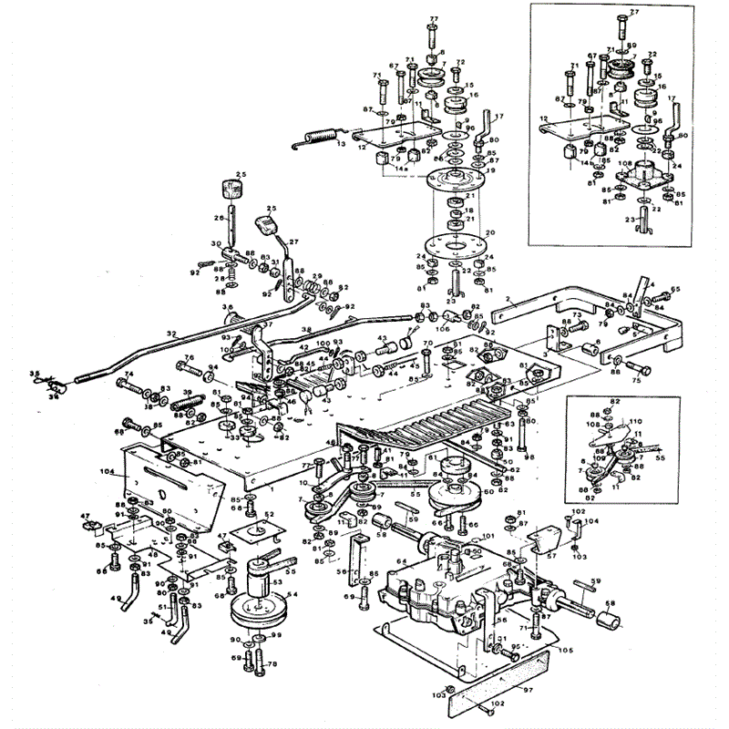 1990 S-T- D & CLIPPER SERIES WESTWOOD TRACTORS (1990) Parts Diagram, Tractor chassis