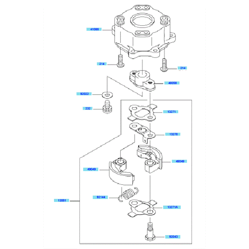 Kawasaki KHS750B (HB750B-BS51) Parts Diagram, PTO Equipment