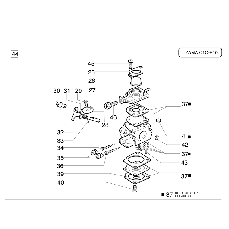 Oleo-Mac 735 S (735 S) Parts Diagram, E10
