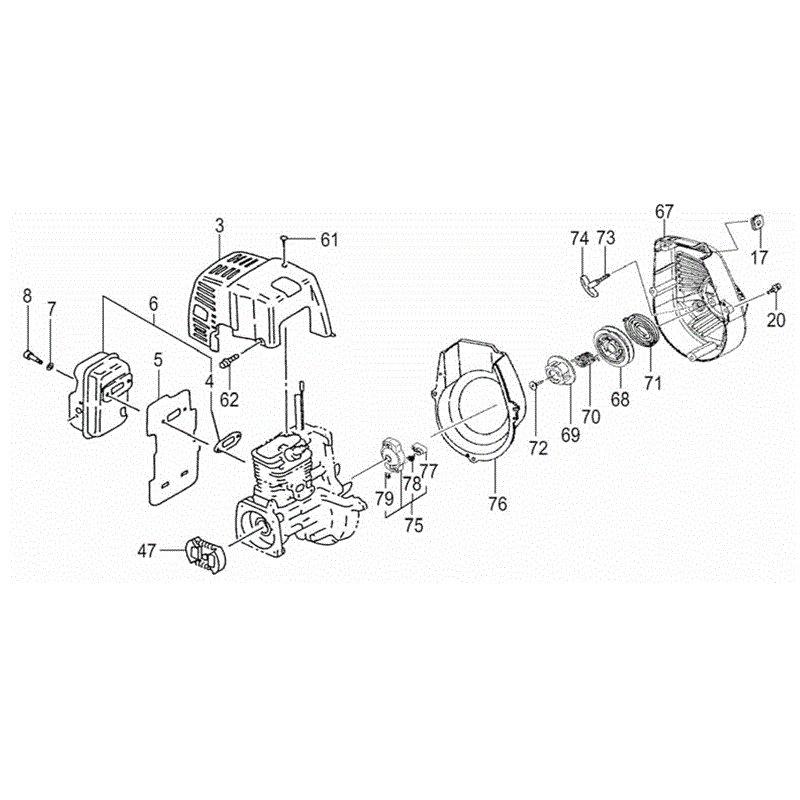 Tanaka THT-2520S (1645-2520S) Parts Diagram, ENGINE-2 