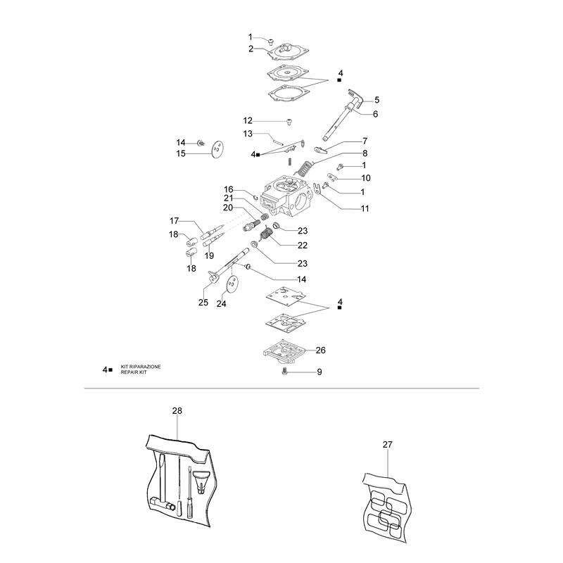 Oleo-Mac GS 720 (GS 720) Parts Diagram, 121