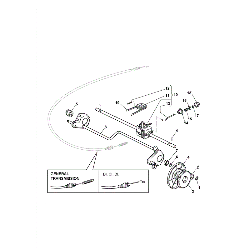 Castel / Twincut / Lawnking XA55MBS-BBC (2011) Parts Diagram, Page 3